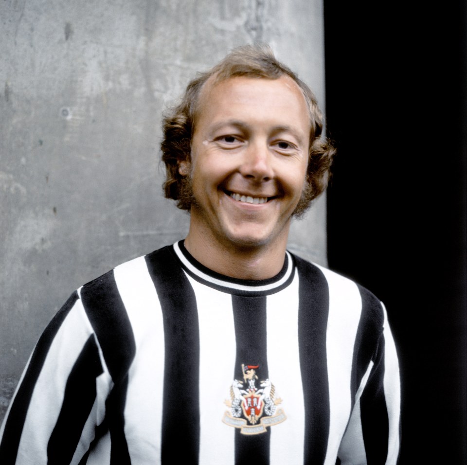 Portrait of John Tudor in a Newcastle United jersey.