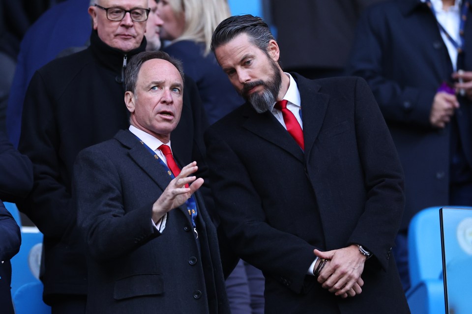 Josh Kroenke, son of Arsenal owner Stan Kroenke, at an Arsenal FC game.