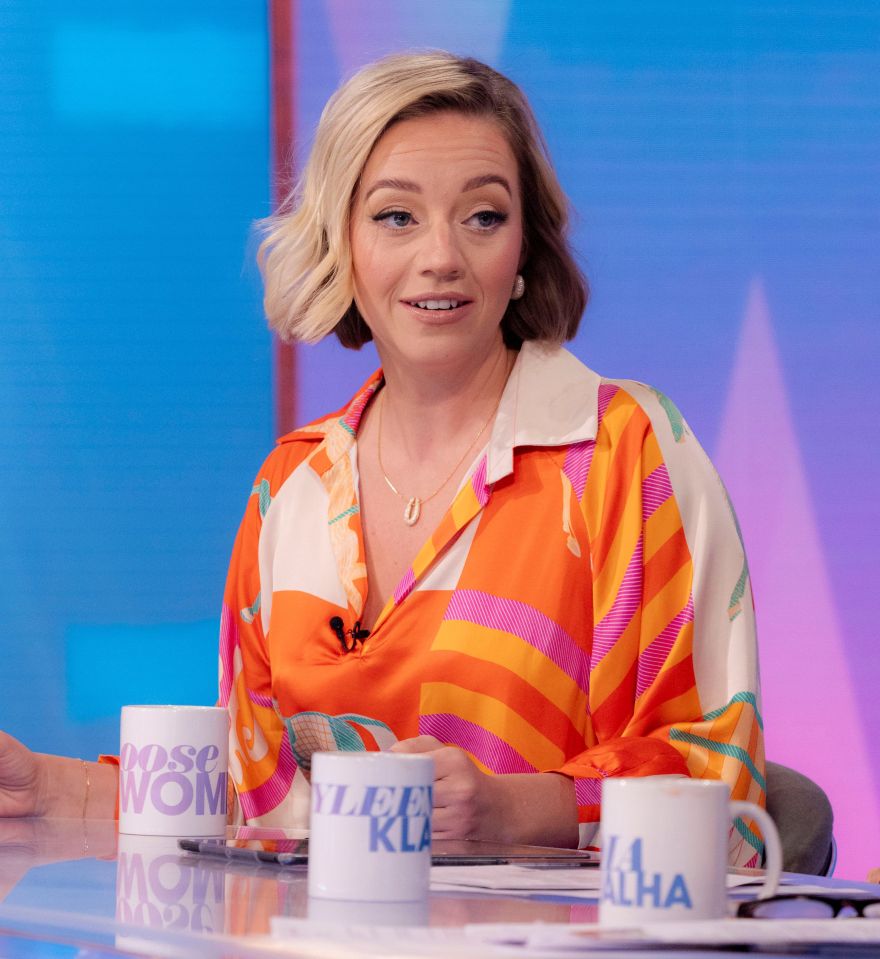 Kelsey Parker on the Loose Women TV show.