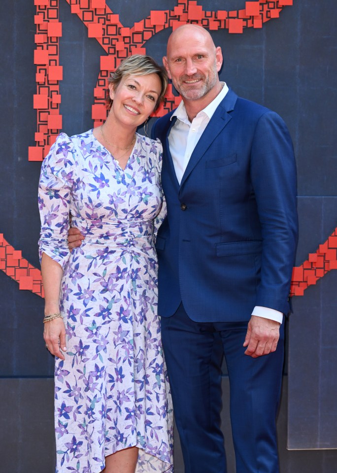 Lawrence Dallaglio and Alice Dallaglio at the National Portrait Gallery Re-Opening.