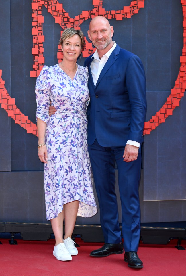 Lawrence Dallaglio and Alice Dallaglio at the National Portrait Gallery reopening.