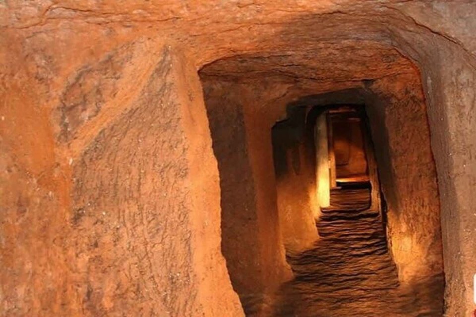 Interior of an ancient underground labyrinth in Abarkuh, Iran.