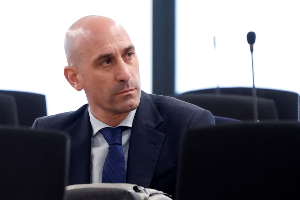 Luis Rubiales in court.