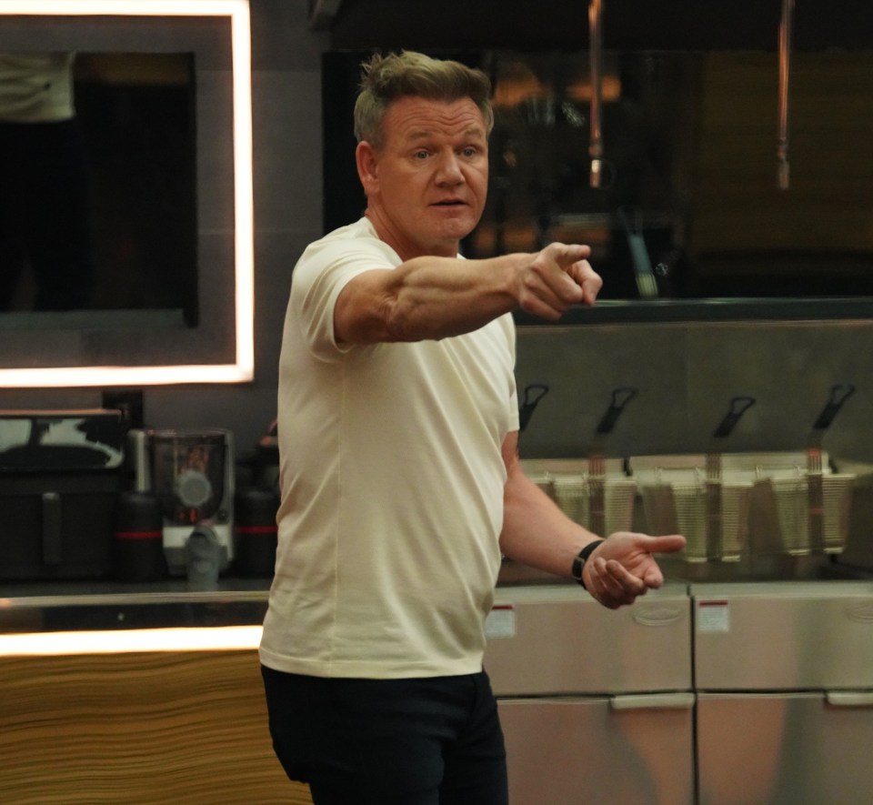 Gordon Ramsay on the set of Next Level Chef.