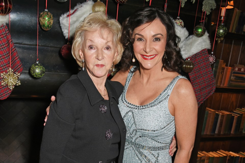 Shirley Ballas and her mother, Audrey Rich, at a charity gala.