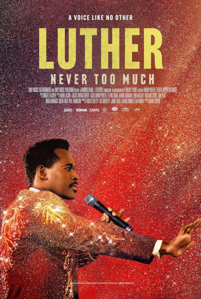 Poster for the film "Luther: Never Too Much" about Luther Vandross.