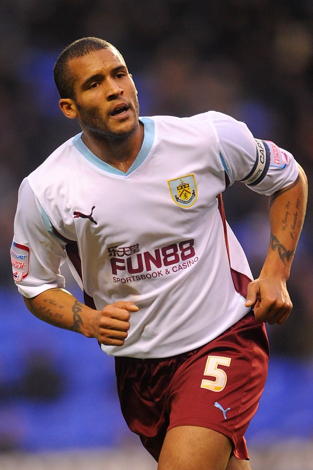 Clarke Carlisle, Burnley football player, number 5.