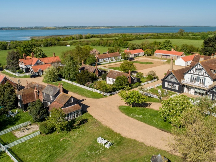 Aerial view of Osea Island.