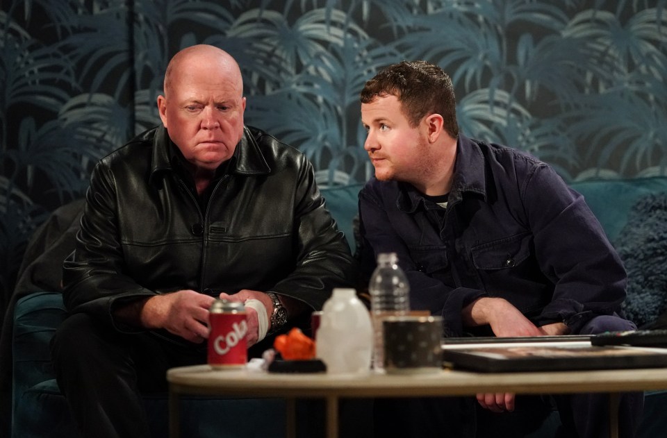 Phil Mitchell and Steve McFadden in EastEnders.