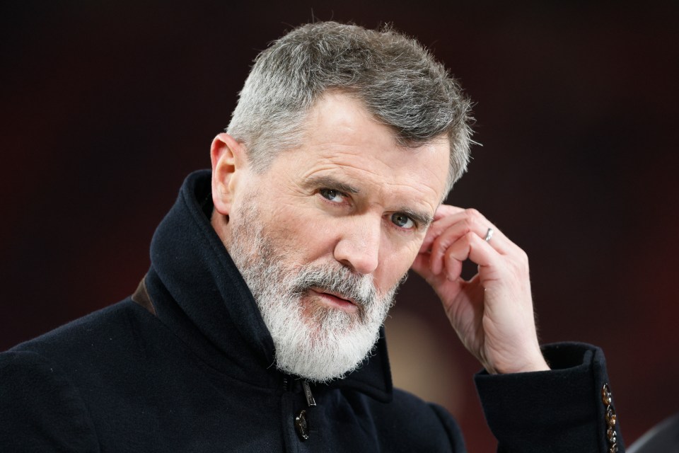 Portrait of Roy Keane, former footballer and TV pundit.