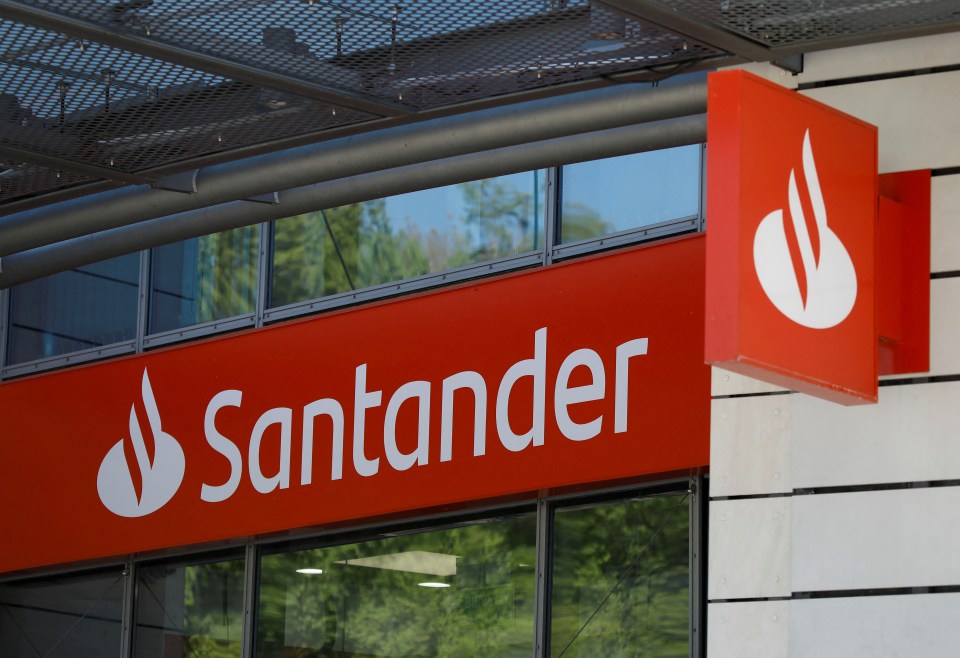 Santander Bank Polska logo on a building.