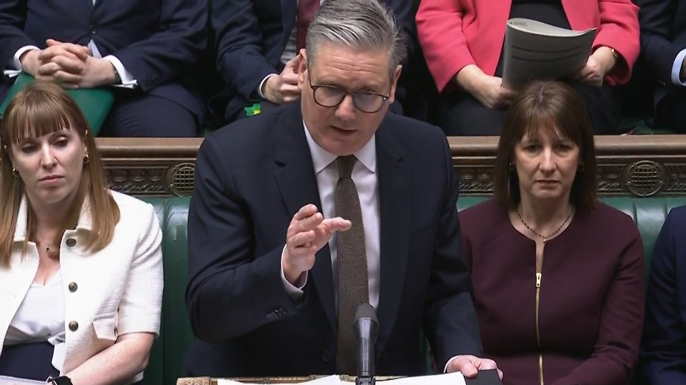 Prime Minister Keir Starmer speaking at Prime Minister's Questions in the House of Commons.