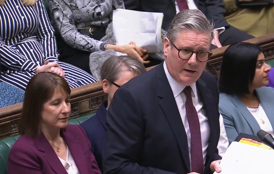 Sir Keir Starmer speaking at Prime Minister's Questions in the House of Commons.