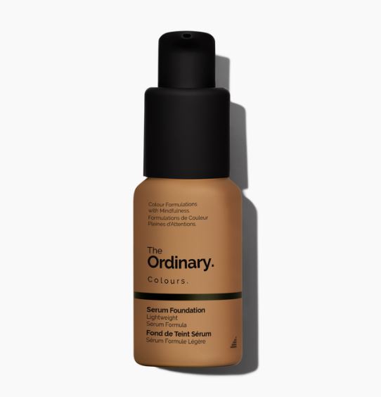 The Ordinary serum foundation bottle.