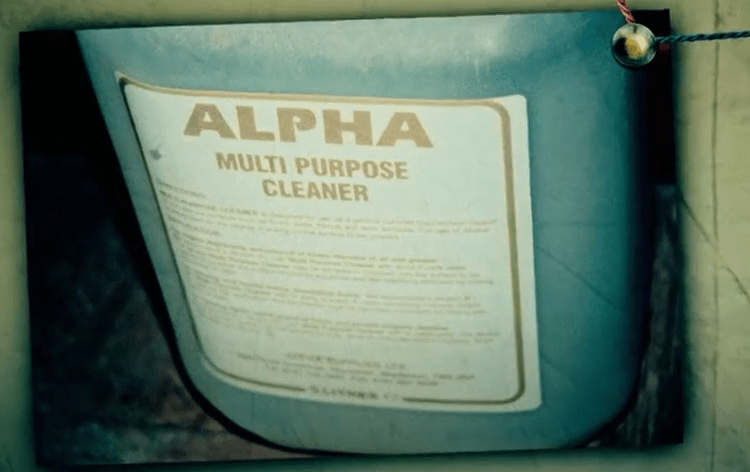 Alpha Multi Purpose Cleaner container.