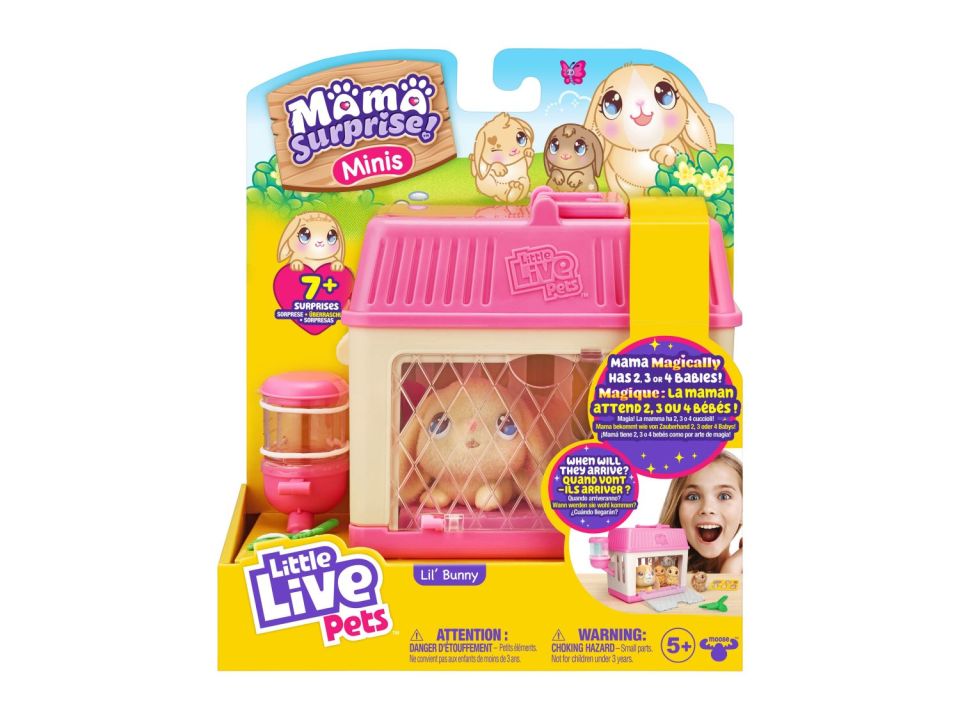 Little Live Pets Mama Surprise Minis Lil' Bunny playset packaging.