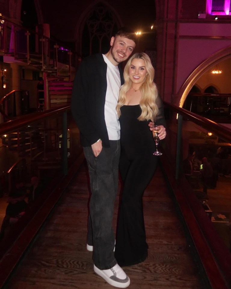 Jake Brown and his wife at an event.