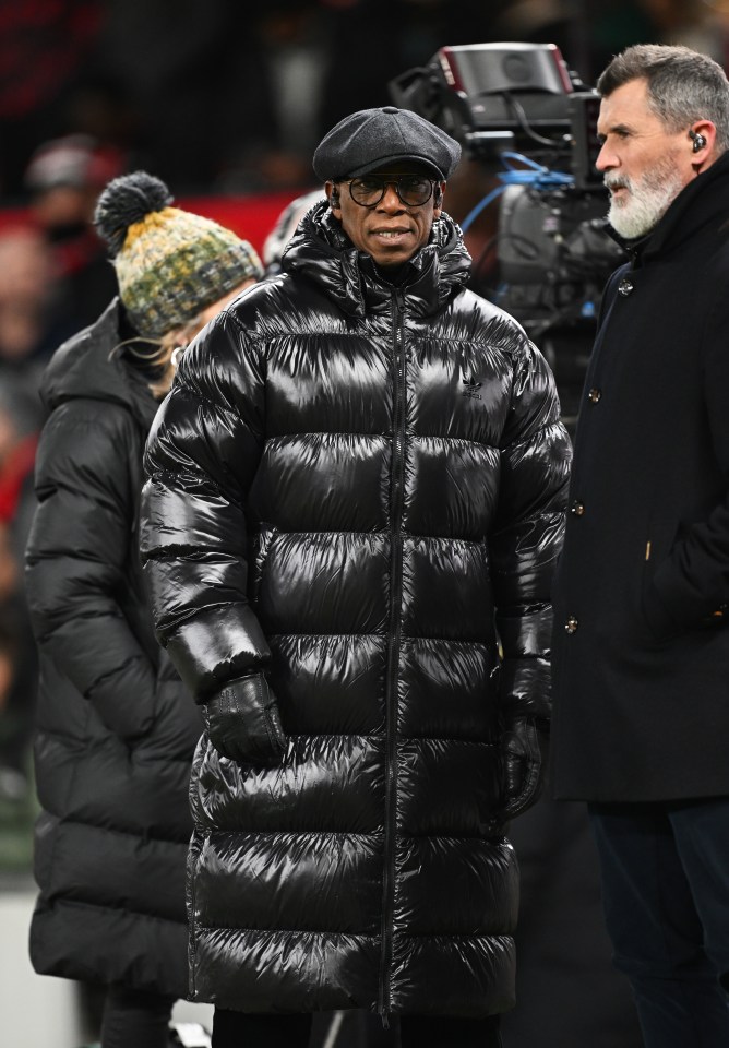 Ian Wright at a soccer match.