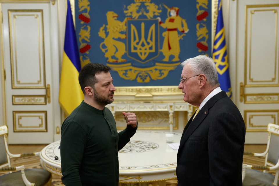 U.S. Special Envoy Keith Kellogg meeting with Ukrainian President Volodymyr Zelenskyy.