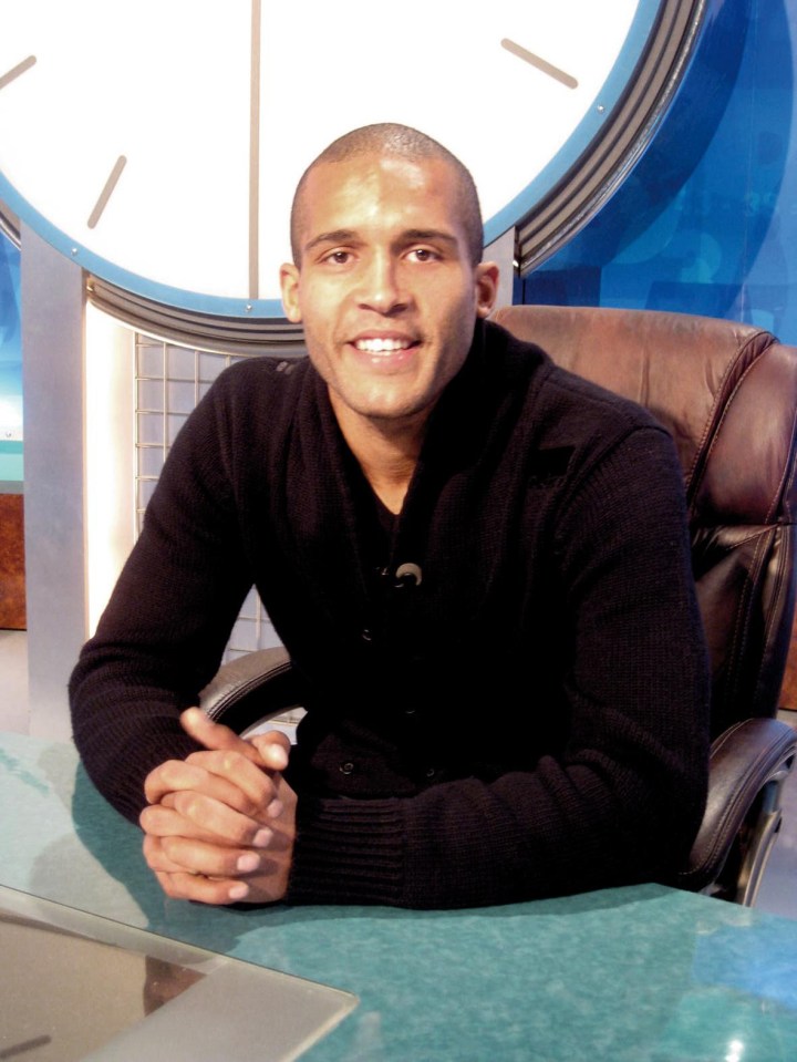 Clarke Carlisle on the set of Countdown.