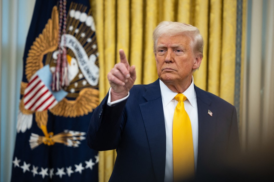 President Donald Trump in the Oval Office.