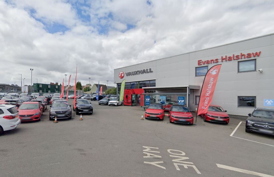 Evans Halshaw Vauxhall Portsmouth dealership.