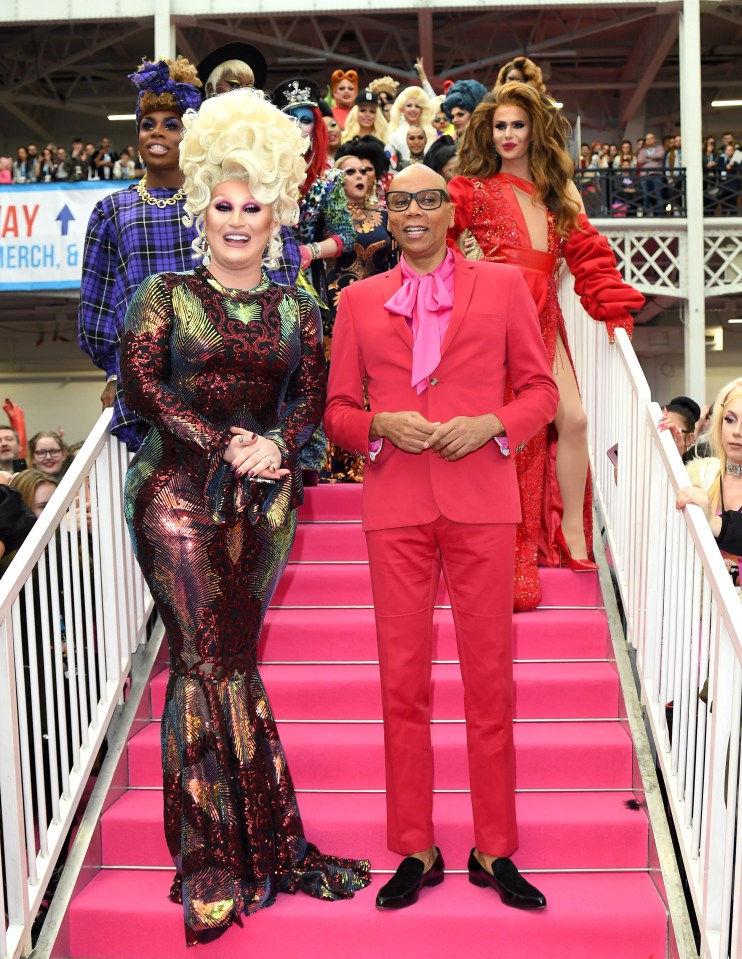 RuPaul and The Vivienne at RuPaul's DragCon UK 2020.