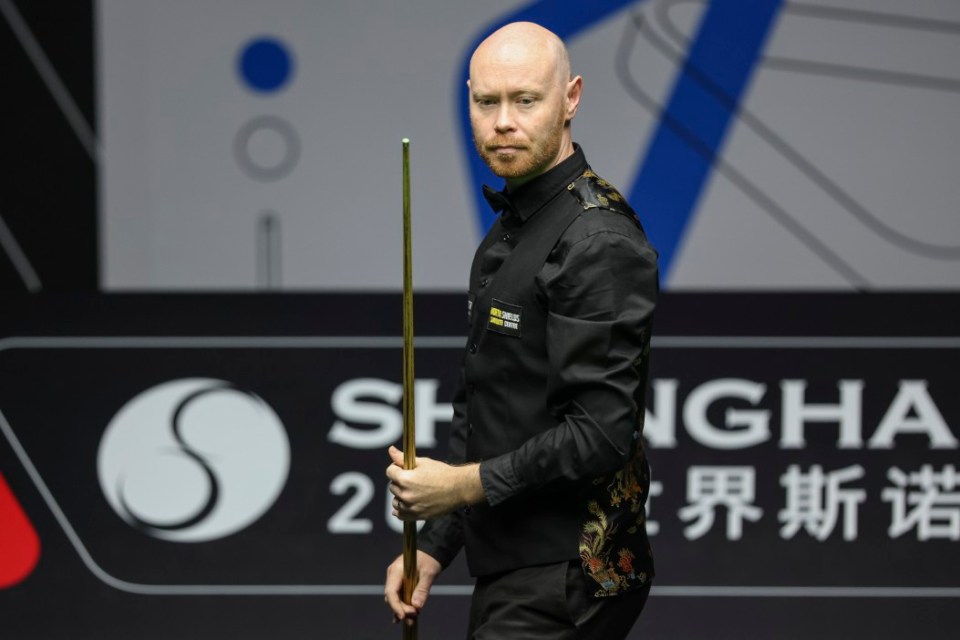 SHANGHAI, CHINA - JULY 16: Gary Wilson of England reacts in the first round match against Pang Junxu of China on Day 2 of World Snooker Shanghai Masters 2024 at Shanghai Indoor Stadium on July 16, 2024 in Shanghai, China. (Photo by Zhe Ji/Getty Images)