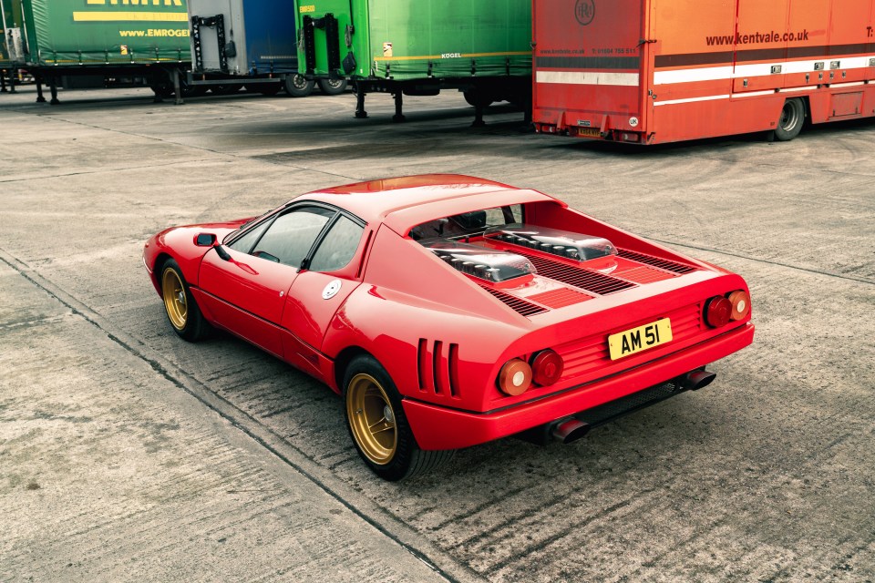 Red Ferrari 512 BB Wide Body with low mileage.