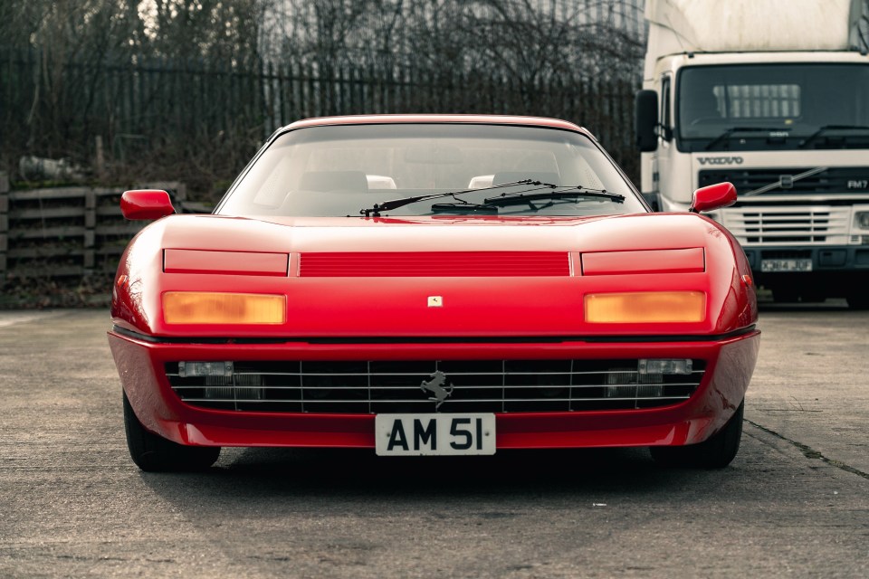 Red 1977 Ferrari 512 BB Wide Body with license plate AM 51.