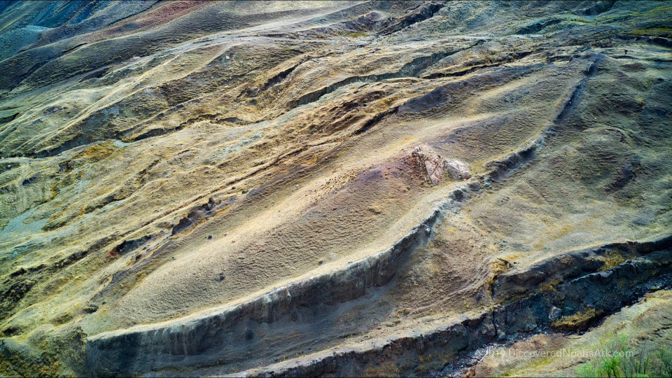 Aerial view of the Durupinar site, a geological formation in Turkey, believed by some to be Noah's Ark.