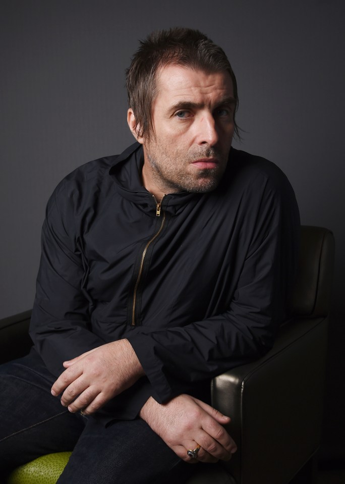 Liam Gallagher portrait.