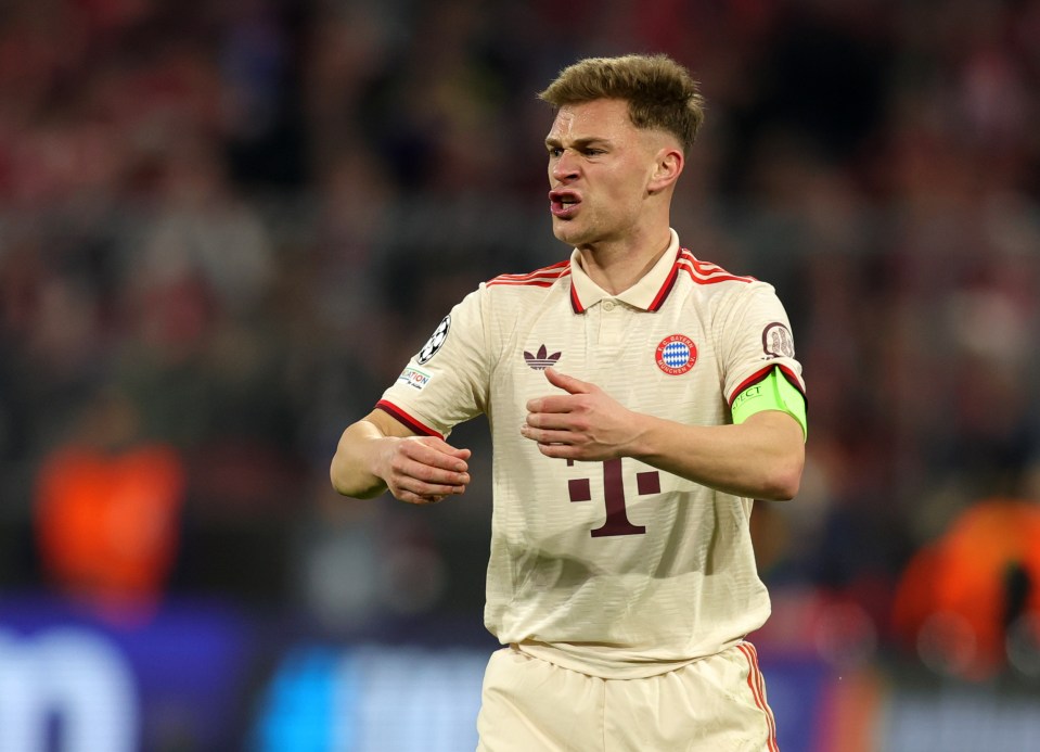 Joshua Kimmich of FC Bayern München during a Champions League match.