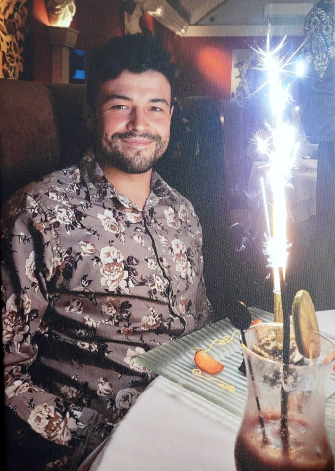 Photo of a man celebrating his birthday.