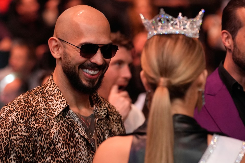 Andrew Tate at a UFC event.