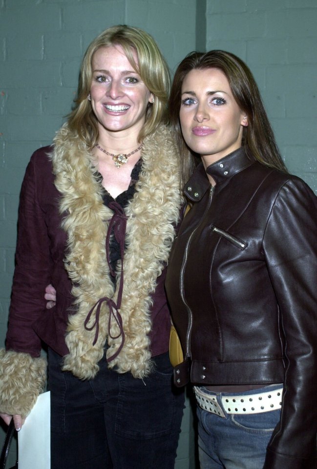 TV presenters Gabby Logan (left) and Kirsty Gallagher arrive for the premiere of 'Long Time dead' at the Everyman Cinema in Hampstead, London Tuesday 15 January 2002. The film directed by Marcus Adams follows a gang of students who experience a series of horrific and bloody murders within their circle after using a Ouija board. PA photo: William Conran.