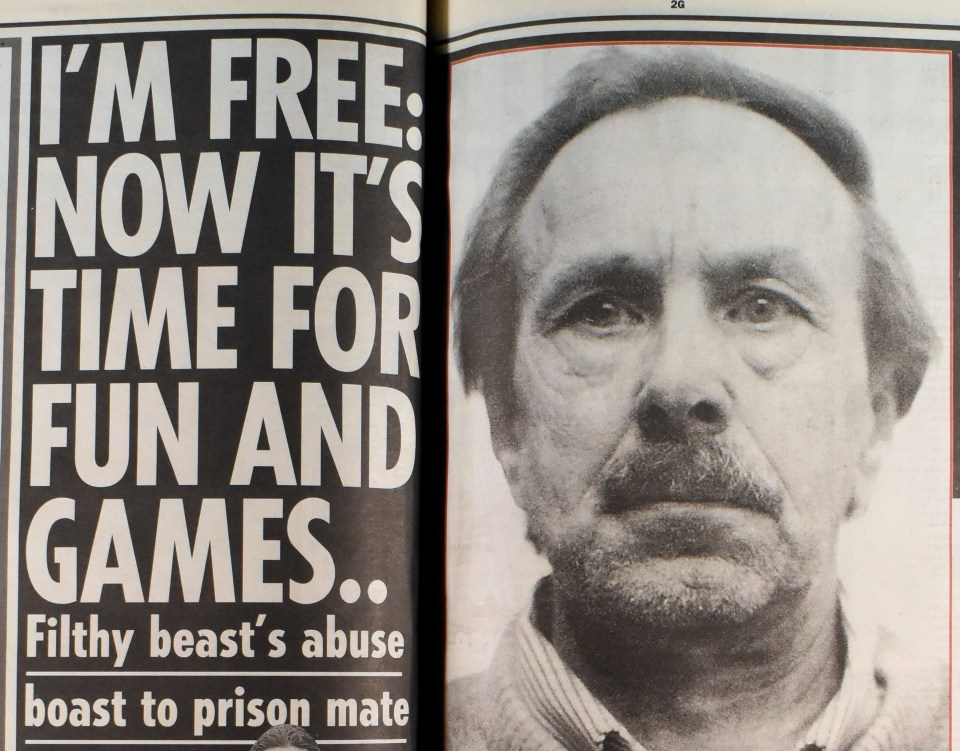 Newspaper clipping showing Sidney Cooke's mugshot and articles about his release from prison.