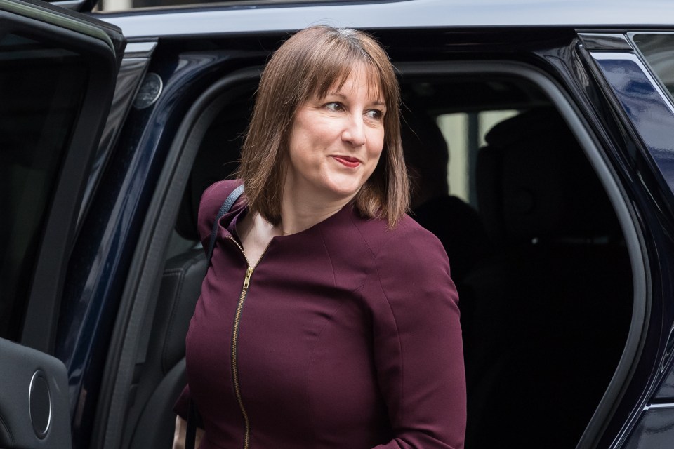 Rachel Reeves arriving at Downing Street.