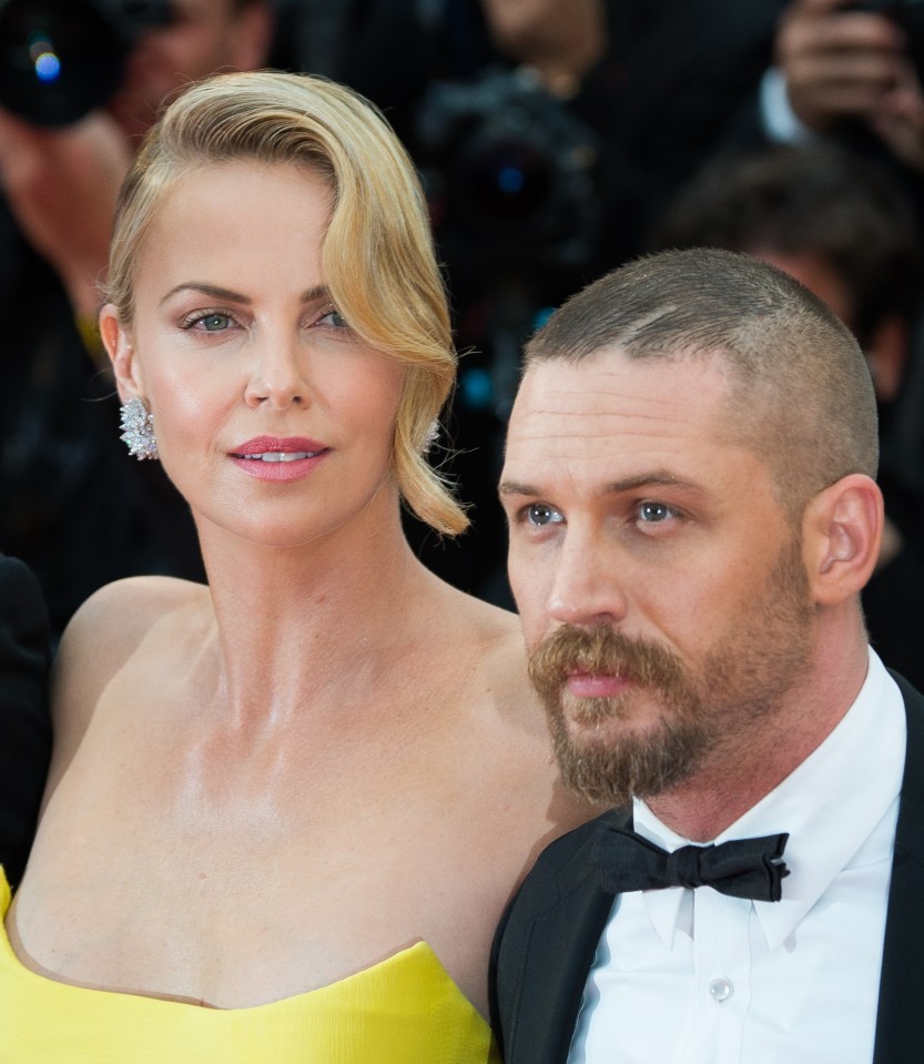 Charlize Theron and Tom Hardy at the Mad Max: Fury Road premiere.