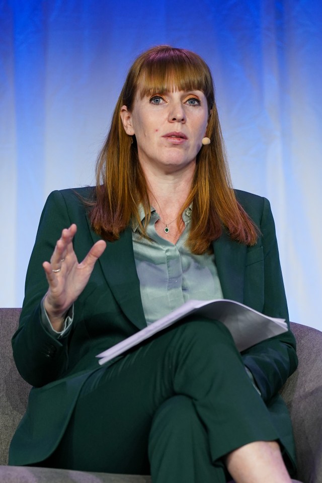 Angela Rayner, Deputy Prime Minister and Secretary of State for Housing, Communities and Local Government, speaking at a conference.