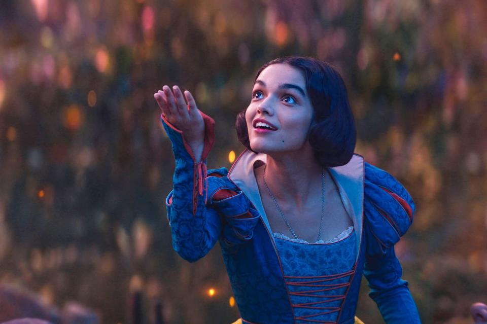 Rachel Zegler as Snow White in the live-action Snow White film.