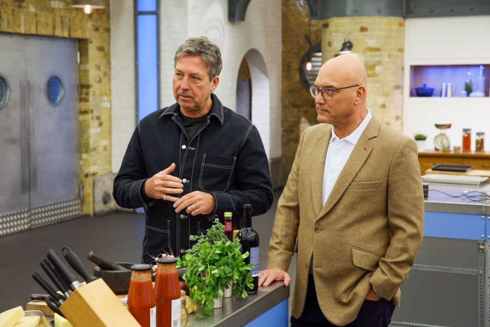 Judges John Torode and Gregg Wallace on Celebrity MasterChef.