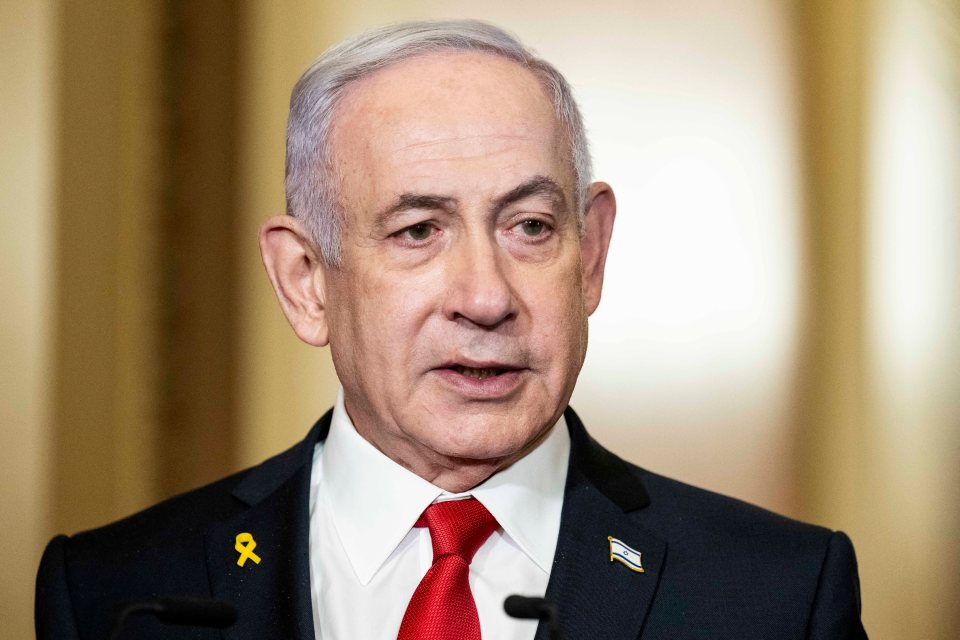 Benjamin Netanyahu speaking.