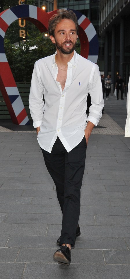 Jack P. Shepherd walking at an event.