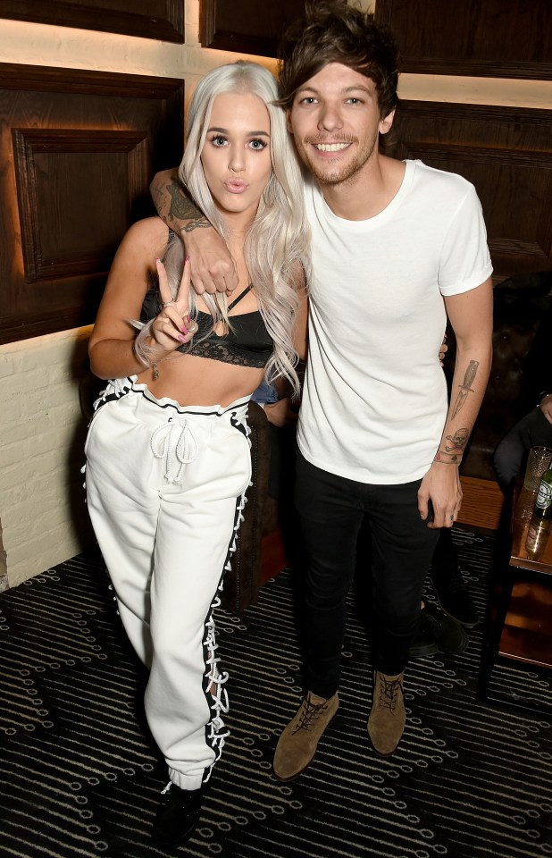 Lottie and Louis Tomlinson at a party.