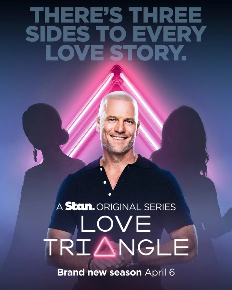 Mike Gunner from Married at First Sight Australia in promotional image for Stan's Love Triangle.