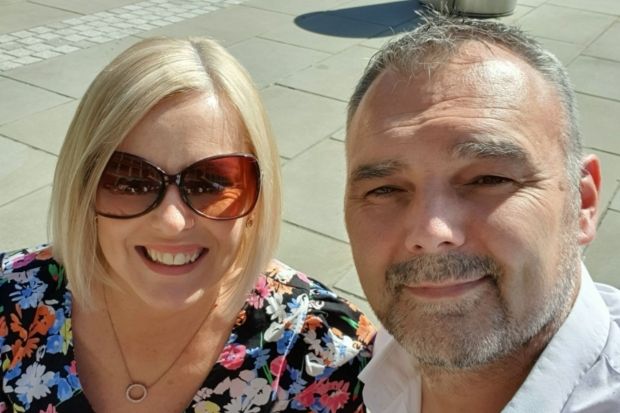 An image collage containing 1 images, Image 1 shows Couple enjoying drinks outdoors