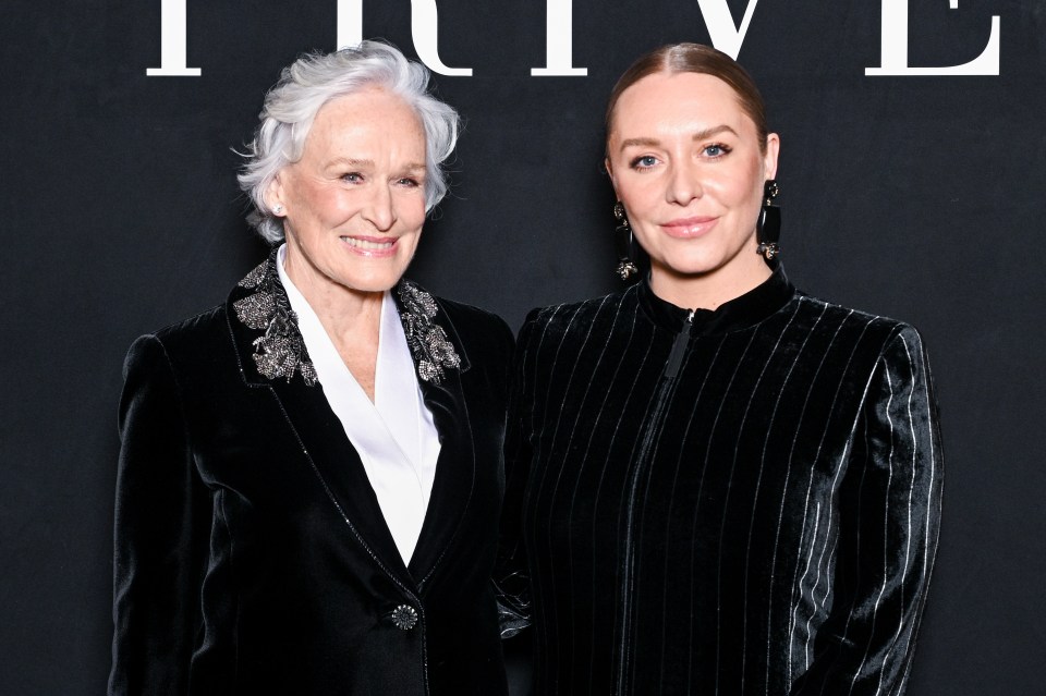 Glenn Close and Annie Maude Starke at the Giorgio Armani Privé fashion show.