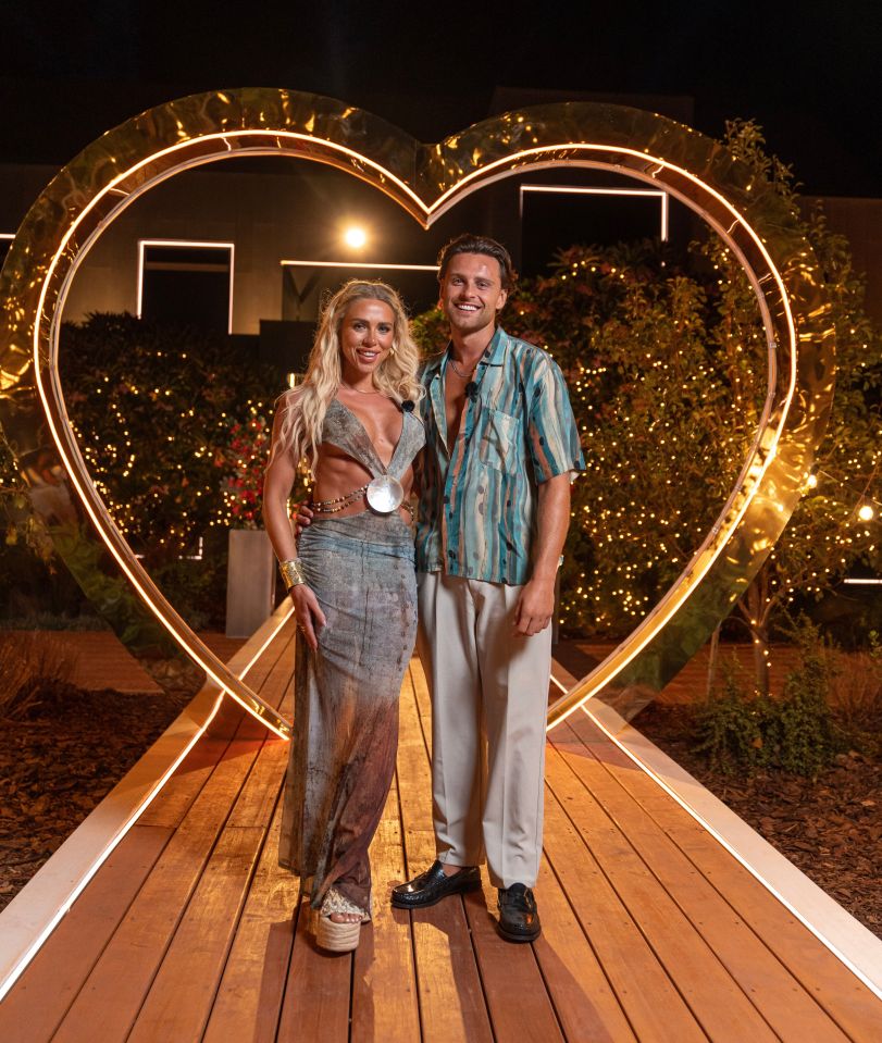 Gabby Allen and Casey O'Gorman at the Love Island: All Stars finale.